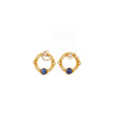 BOTTEGA VENENTA STAR MOON EARRINGS 